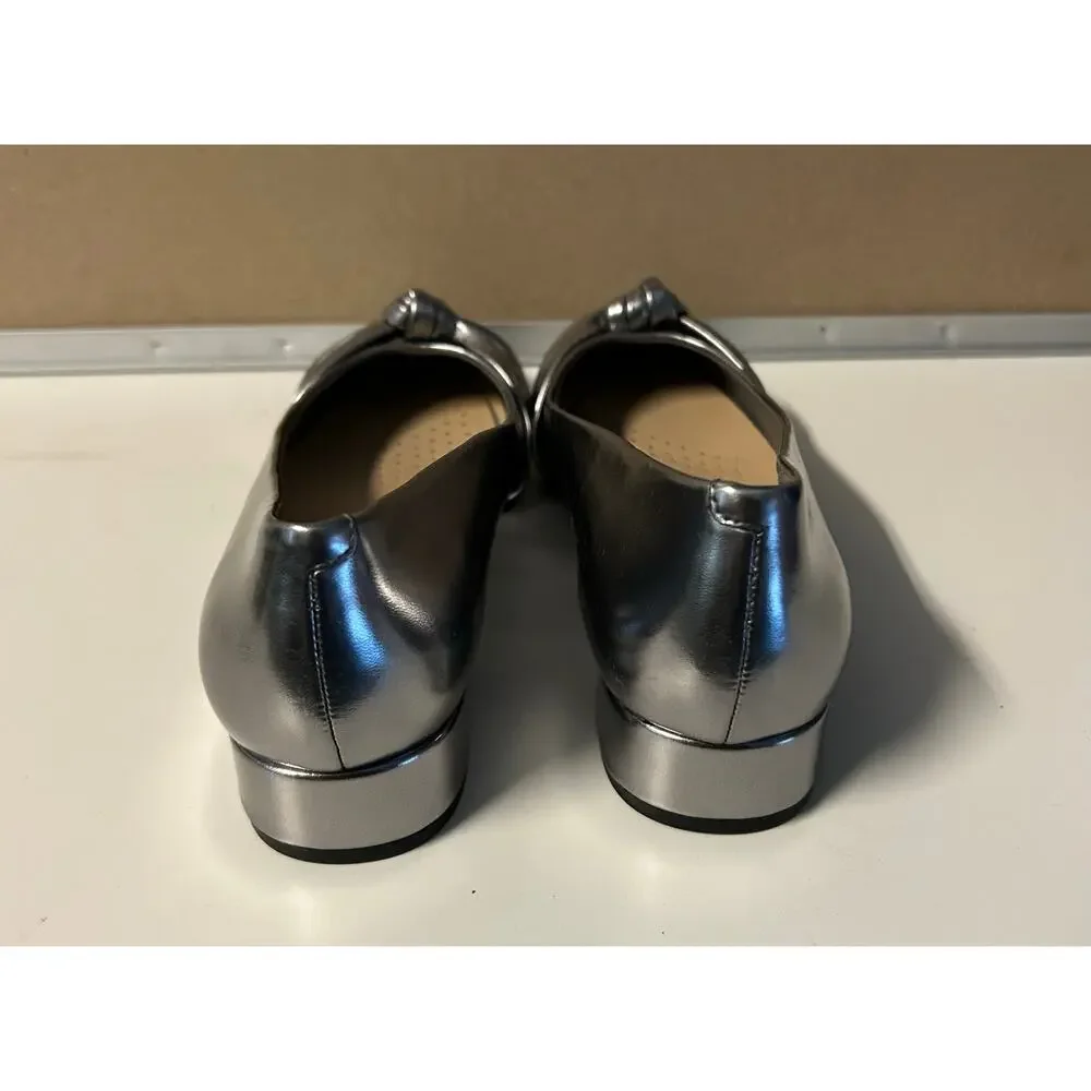 Easy Spirit Women's Cristen Silver Pump Heel Size‎ 8 New without Box